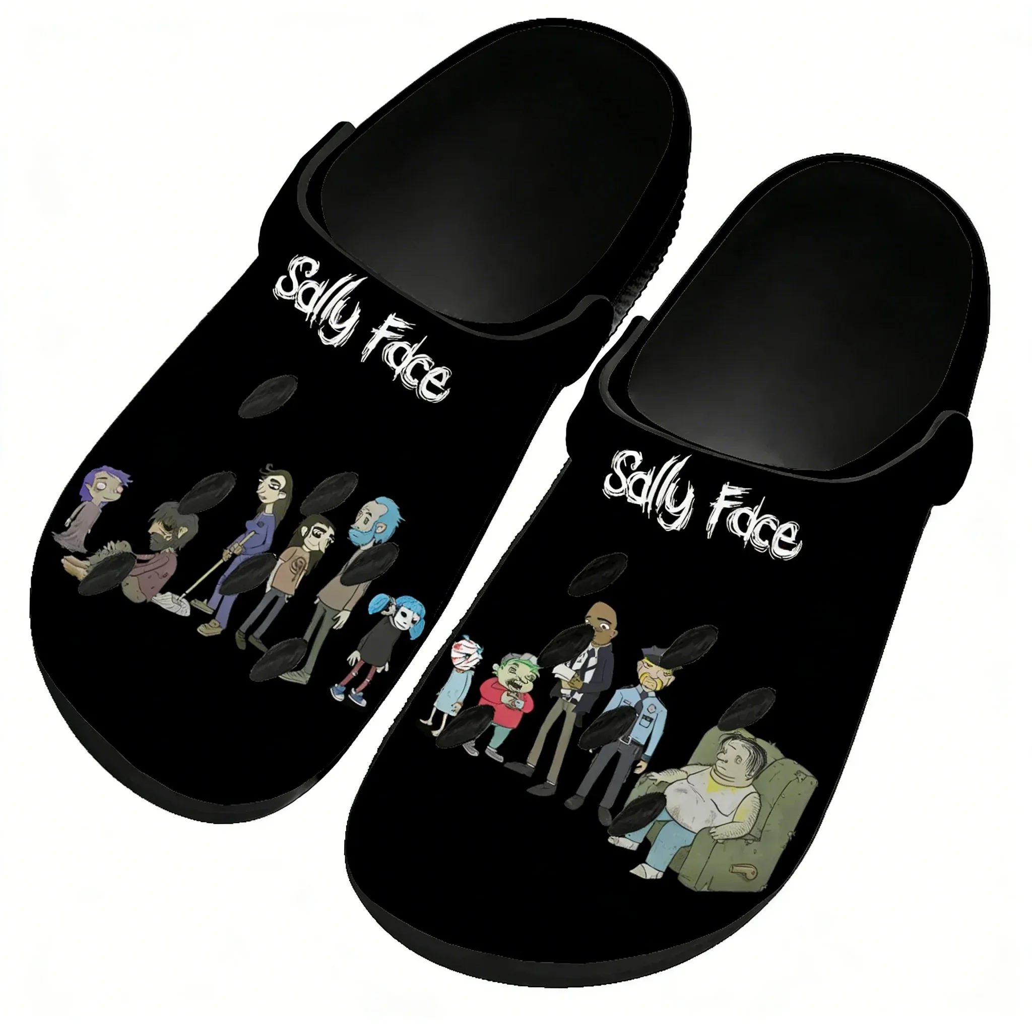 Sally Face Home Custom Sandals Women Teenager Fashion Water Shoe Hot Games Garden Breathable Comfort Beach Hole Slippers