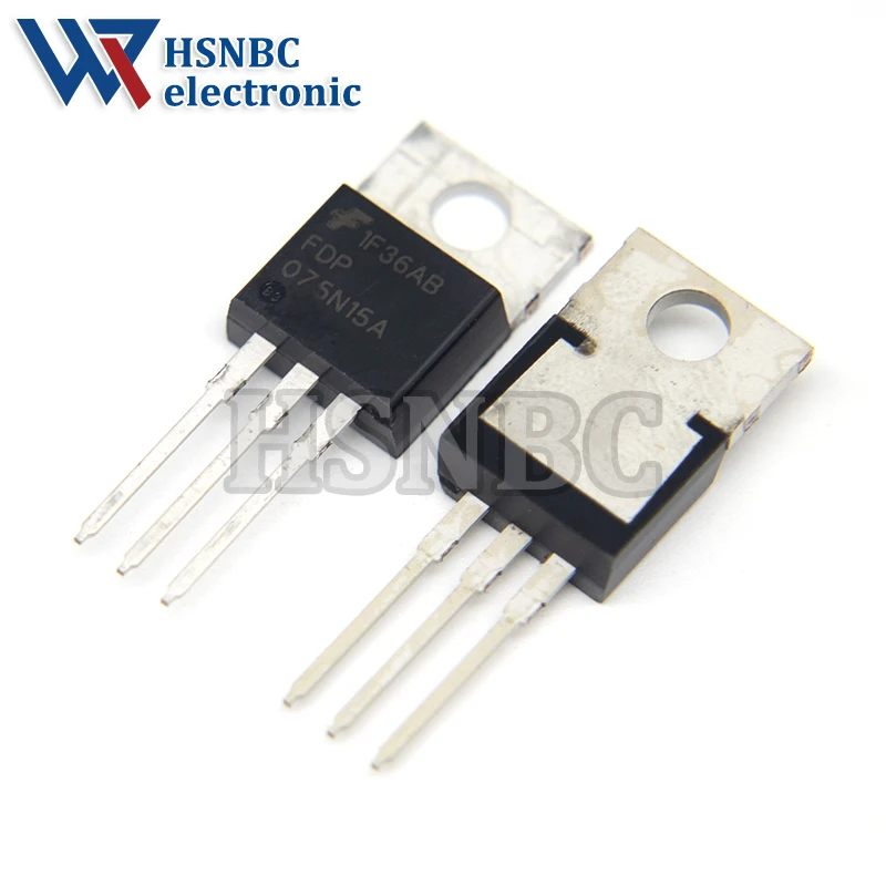 

10Pcs/Lot FDP075N15A 075N15 FDP075N15 TO-220 130A 150V N-Channel Power MOSFET Transistor 100% New Original