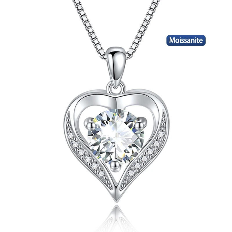 

S925 Silver Moissanite LOVE Pendant 1~3CT Certified Hip Hop Style Jewelry Personalized rings Valentine's Day Gift