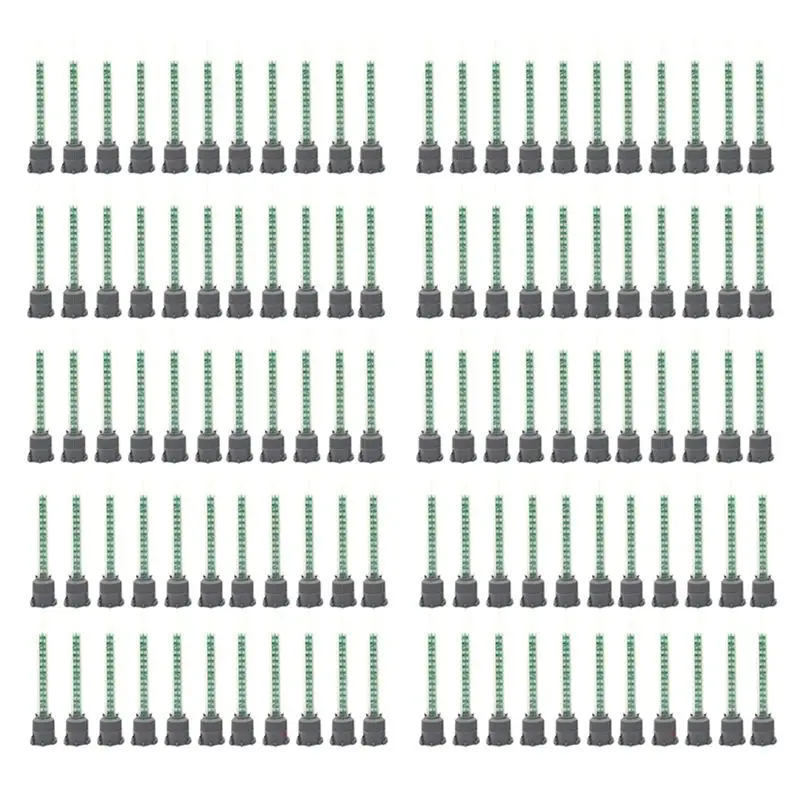 A7THK-100Pcs Epoxy Adhesive Mixing Nozzle Static Mixing Nozzle MB5-16 Mixing Tube (1:1Ratio) For AB Glue Mixer