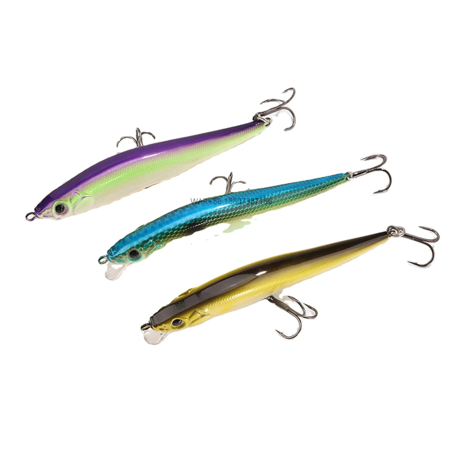 

Floating Minnow Bionic Lure 60g PVC ABS Material River Lake 10g Weight Colors are randomly selected and cannot be chosen.