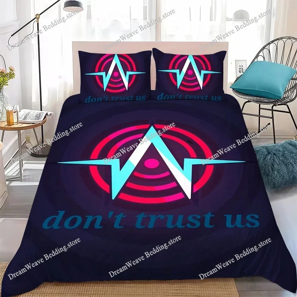 T-Trust Us Logo Duvet Cover Set Home Style Bedding Soft Laundry Cotton Bed Student Dormitory GiftFQH