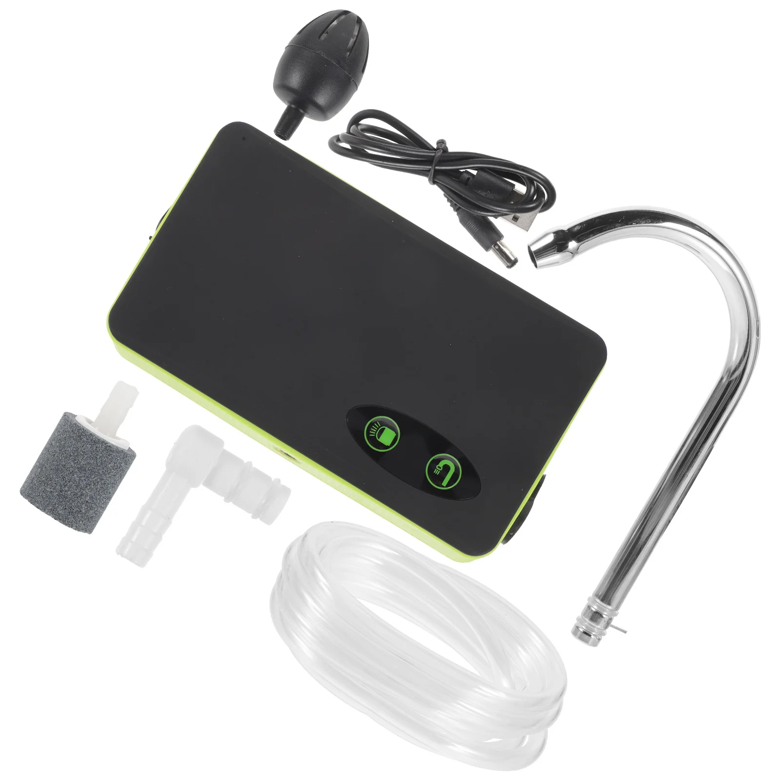 

s Oxygen Pump Fishing Water Absorber One Induction Charging Green LED Bait Lights Aerate Exchange Sewage Easy Fish Tank