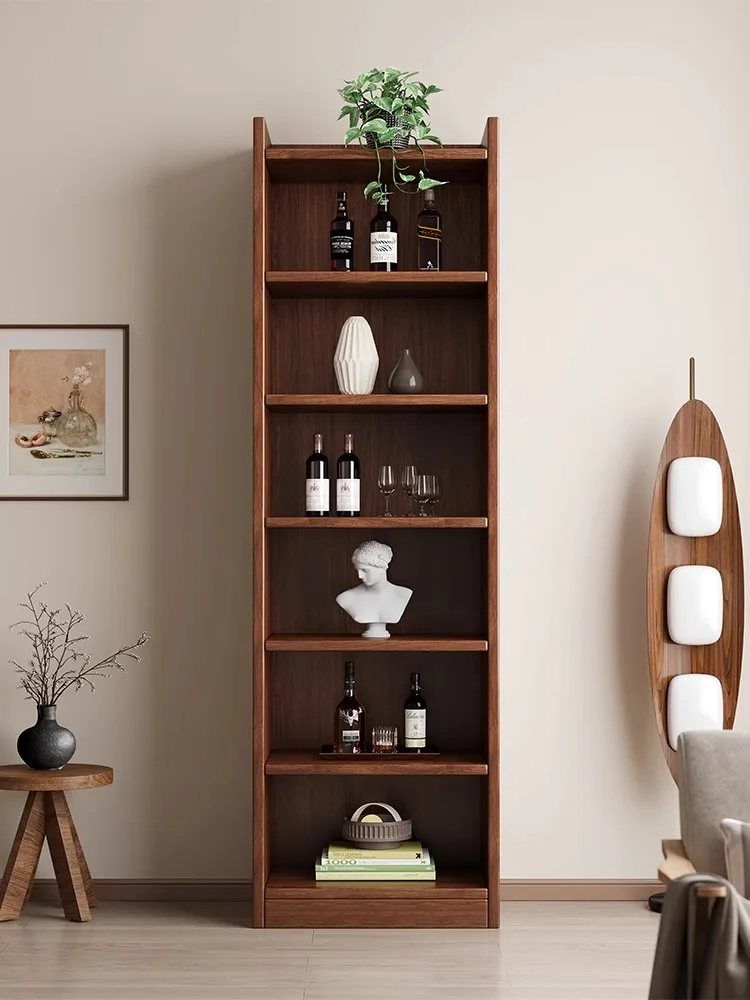 Solid wood ecological board wine cabinet against the wall, living room rack,High Quality