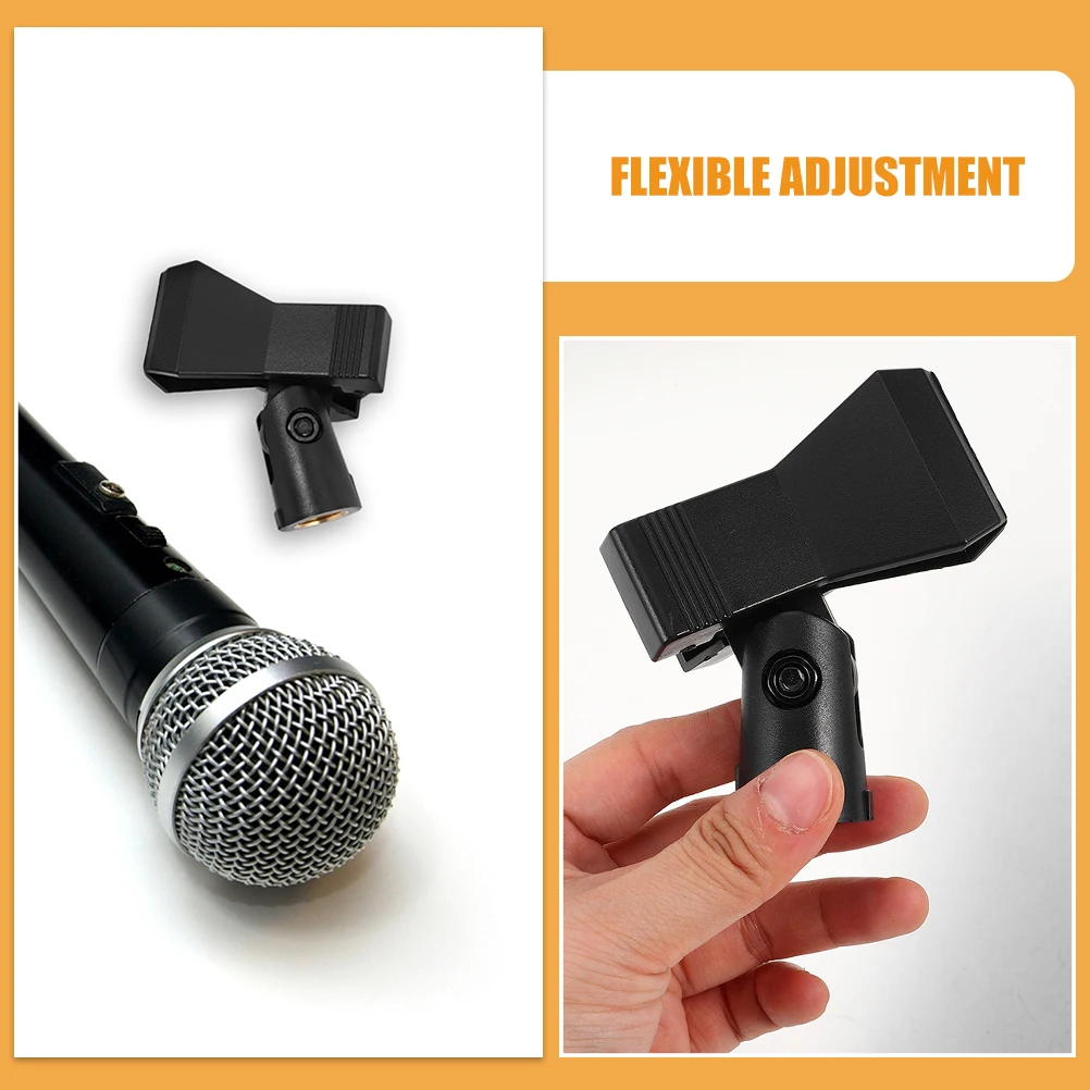 3 قطعة مشبك ميكروفون عالمي قابل للتعديل حامل ميكروفون لحامل الميكروفون 5/8 "إلى 3/8" محول المسمار سطح المكتب المشبك للبث المباشر #2