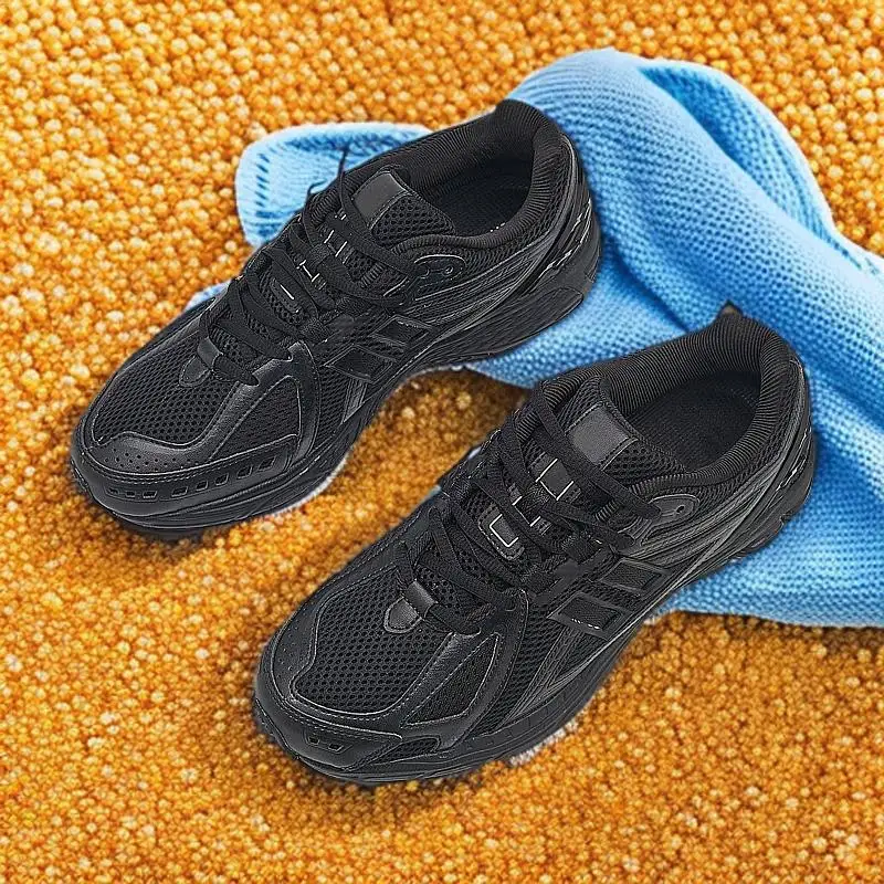 موديلات الخريف والشتاء للرجال والنساء أحذية أبي فضية على شكل حرف N 1906 أحذية جري رياضية للزوجين كاجوال