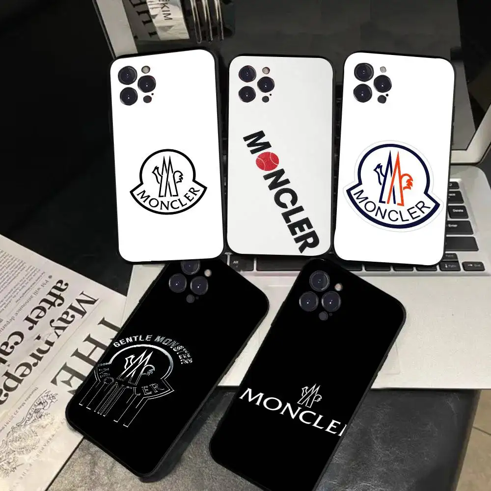 Custodia per telefono M-Moncler-r di lusso alla moda per iPhone 17 16 15 14 13 12 11 PRO MAX PLUS Mini Custodia morbida in pelle TPU regalo
