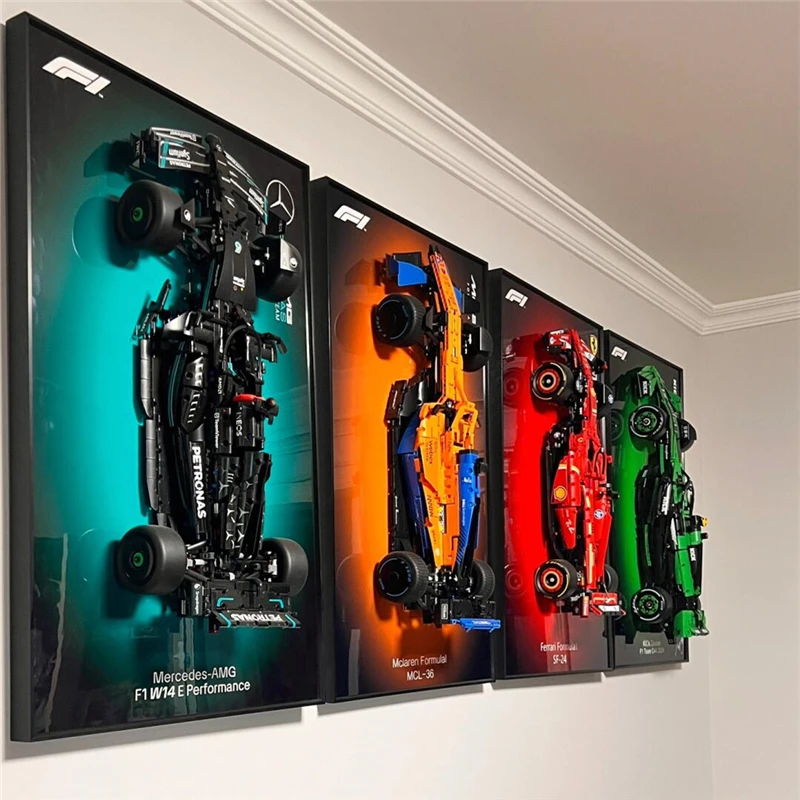 cadre-photo-mural-pour-voitures-de-course-panneau-d'affichage-cadeau-pour-garcons-adapte-aux-modeles-de-voitures-de-course-mercedes-f1-mclaren-f1