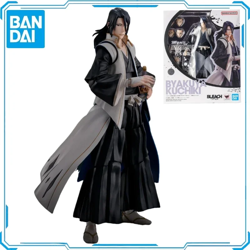 

In Stock Original SHF Bandai BLEACH Series Kuchiki Byakuya Action Figure Animation Toy Gift Model Collector Anime Hobby Genuine