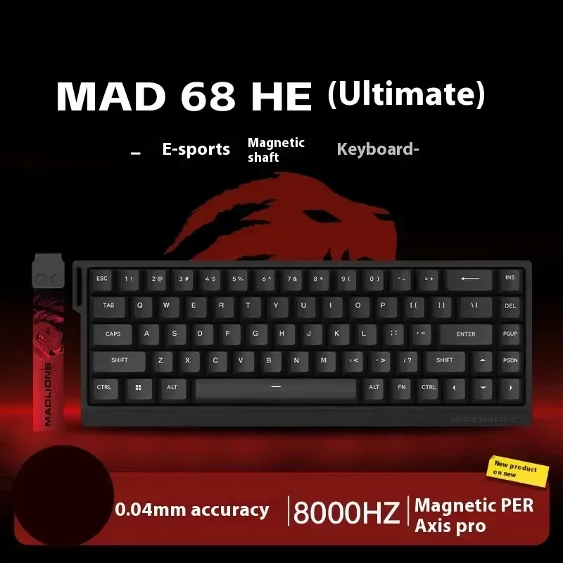 FGG Madlions Mad60 Mad68 He Mechanical Keyboard Magnetic Switch 8k Wired Rgb Hot Swap Custom Keyboard Esport Game Gift Accessory image 3