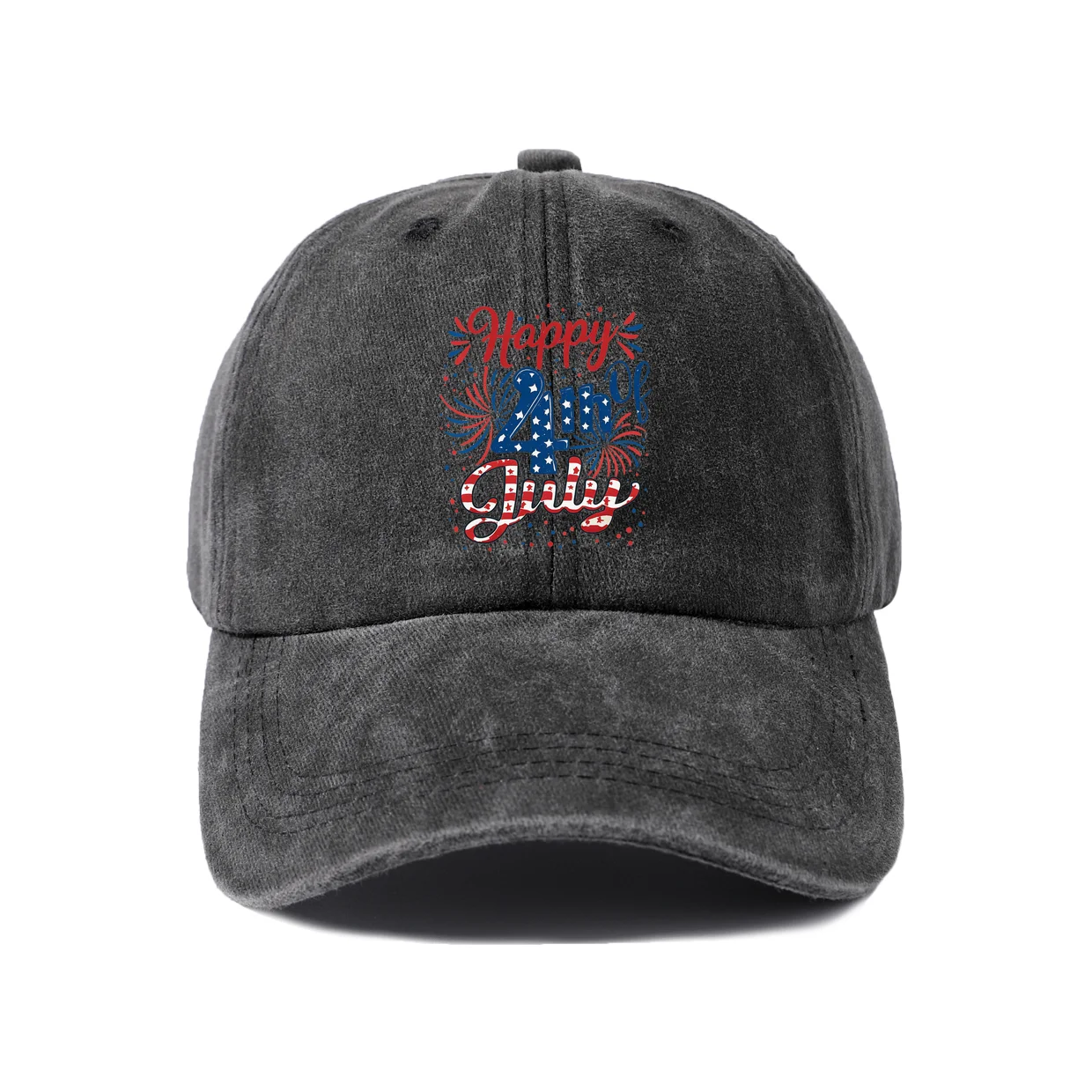 Birthday Girl Typography Art Baseball Cap, Vintage Washed Adjustable Unisex Dad Hat, Travel Gift