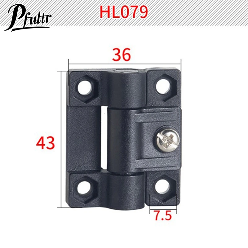 PA Electric Cabinet Box Hinges Black Damping Hinges Industrial Equipment Metal Cabinet Door Hinges