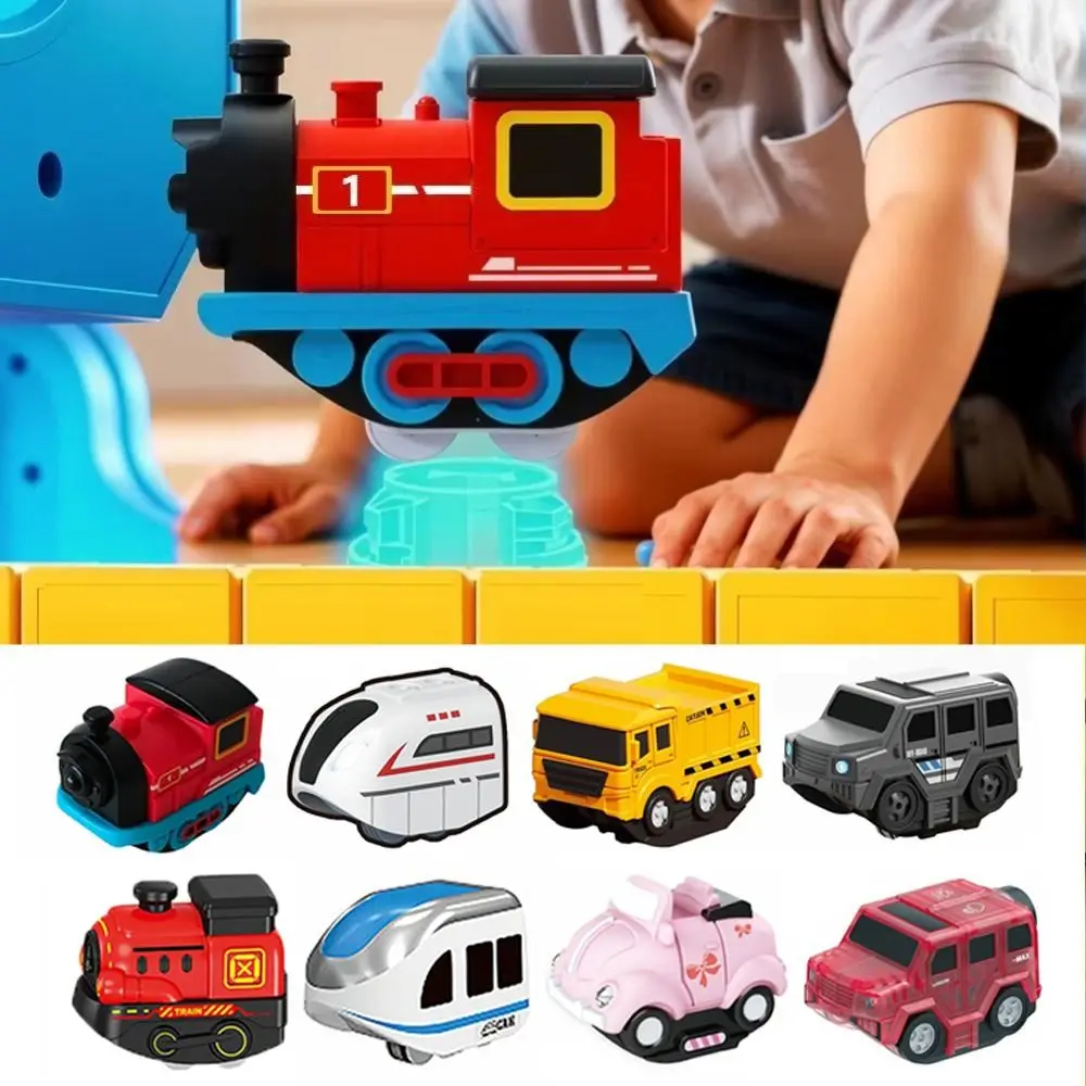 Train magnétique en plastique intéressant avec rails magnétiques, conduite fluide et stable, jouet intelligent, train magnétique en métal moulé sous pression, petit train, jouet pour enfants