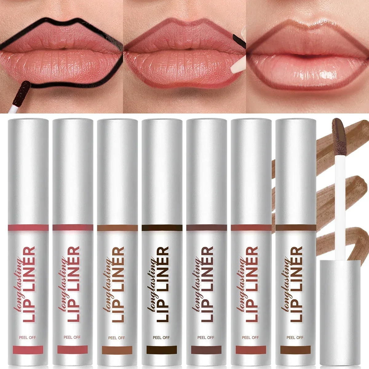 Peel Off Lip Stain Reveal Tint labbra rosa impermeabile a lunga durata Tazza antiaderente a prova di trasferimento Tessitura labbra naturale Cosmetici da donna