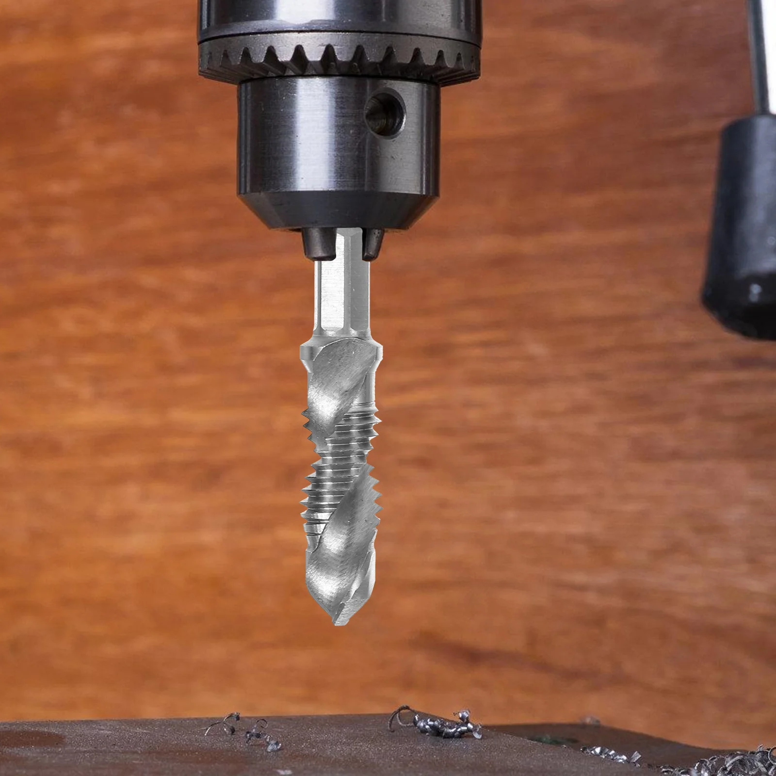 

6 Piece High speed Steel Tap Set 0.5 Multi functional Drill Bits for Glass Hole Saw Cutters Side Cutting Tap