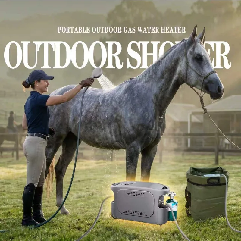 Portable Electric Shower for Outdoor Activities Camping Hiking Car Washing Pet Bathing Gas Battery USB Power Options