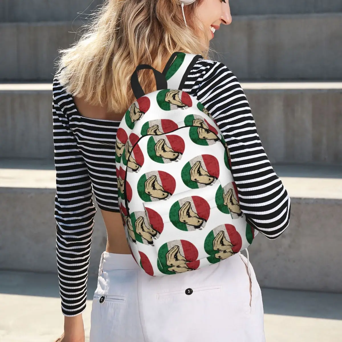 Italian Hand Gesture Sing Language Backpack Hot Sale Daypack Large Capacity BookBag School Bag Shoulder Bags for Men Women