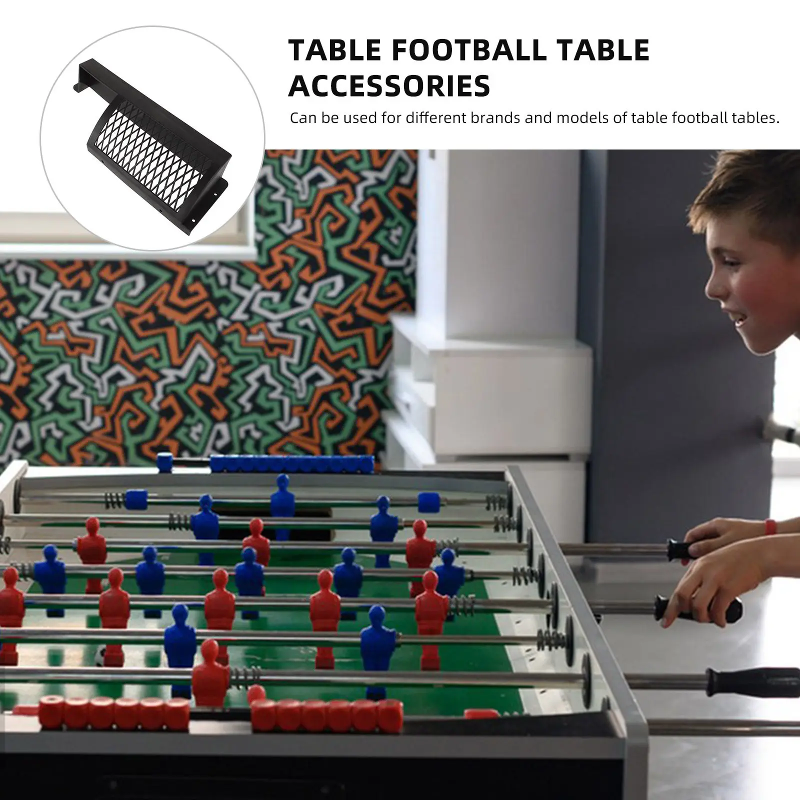 2Pcs Foosball Ball Collection Box Table Football Goal Net Frame Replacement Sturdy Plastic Mesh for Fast-Paced Family Game