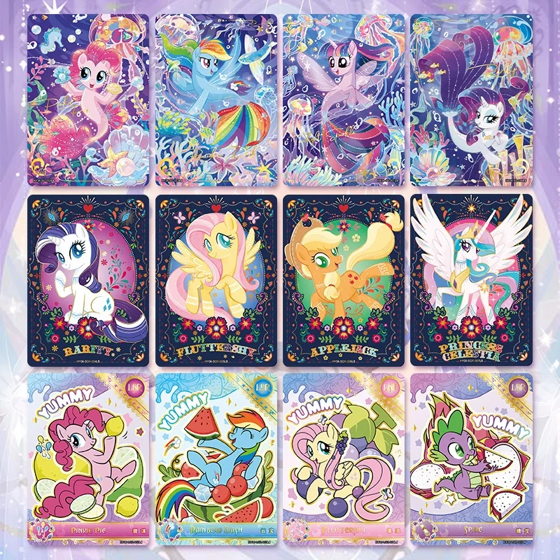 Miniso My Little Pony: الصداقة هو بطاقات سحرية Huiyue حزم أنيمي مضحك حفلة الصداقة الأبدية حزمة تحصيل بطاقة لعبة هدية