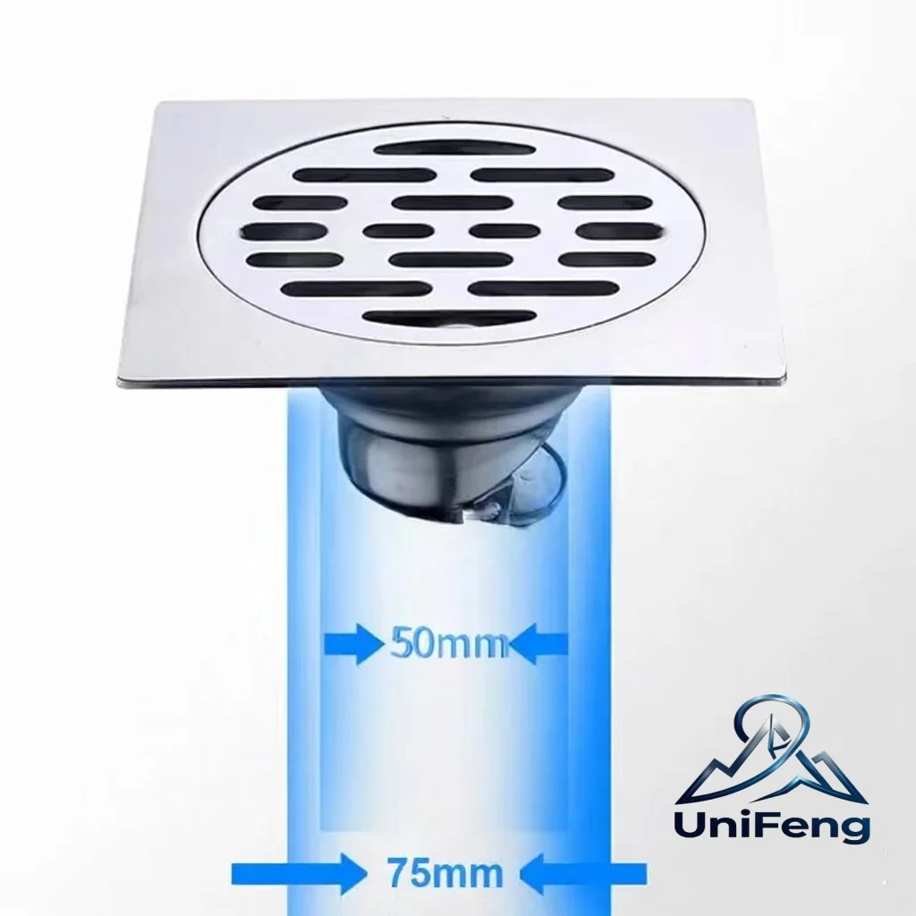 Shower Drain Thick SUS 304# Stainless Steel Floor Drain Ordinary Bathroom Toilet Kitchen Balcony Dedicated To Prevent Odor