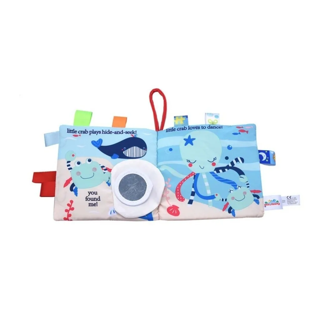 面白い赤ちゃん学習ブック 感覚ブック カラフルな布の本 脳の思考を広げる ビジーブック 早期学習啓発ブック