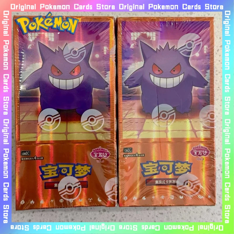 

100%Original Pokemon Vol.1Vol.2 Vol.3 Gem Pack PTGG Trading Card Anime Simplified Chinese Card Collectible Toy Birthday Gifts
