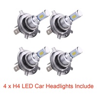 4Pcs Super Bright H4 Led H7 Car Headlight H1 H8 H9 H11 9005 9006 HB4 H10 CSP LED Headlight Fog DRL Bulbs Kit High Low Beam White