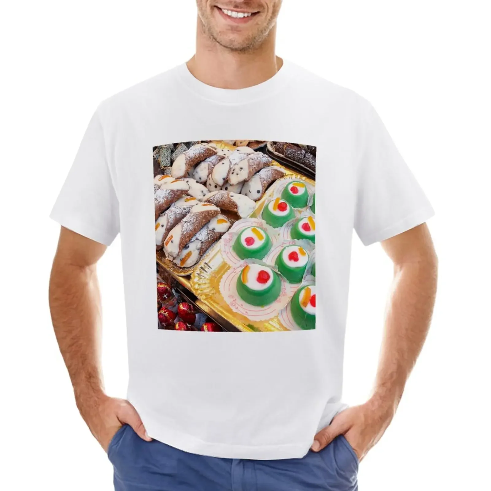 Sicilian cannoli and cassata T-Shirt shirts graphic tees Short sleeve tee sports fans mens graphic t-shirts pack