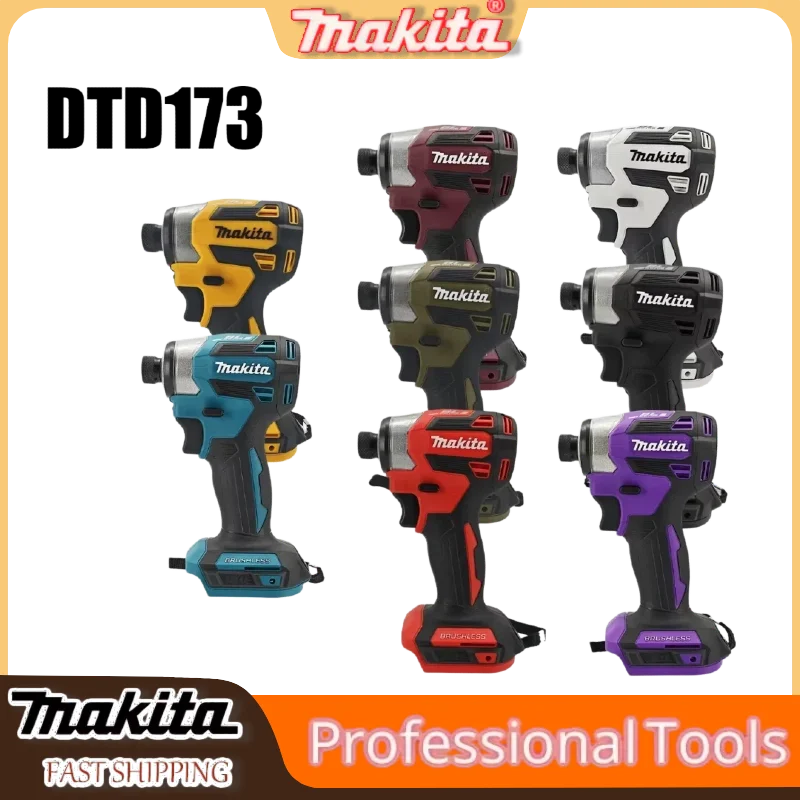 

Makita DTD173 Brushless Cordless Impact Driver 180Nm T-Mode Rechargeable Electric Drill for Wood Screws and Metal Bolt Fastening