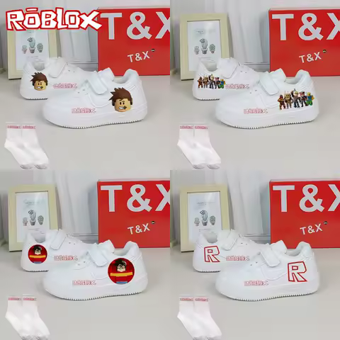Game Roblox Casual Sports Shoes Creative Cartoon Print Peripheral Students Girl Boy Fashion Running Shoes Daily Necessities Gift