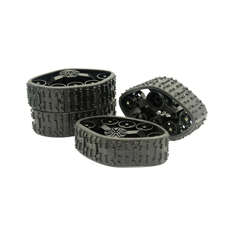 4Pcs Snow Track Wheel Tire for C14 C24 C24-1 B14 B24 1/16 RC Car Upgrade Parts Accessories