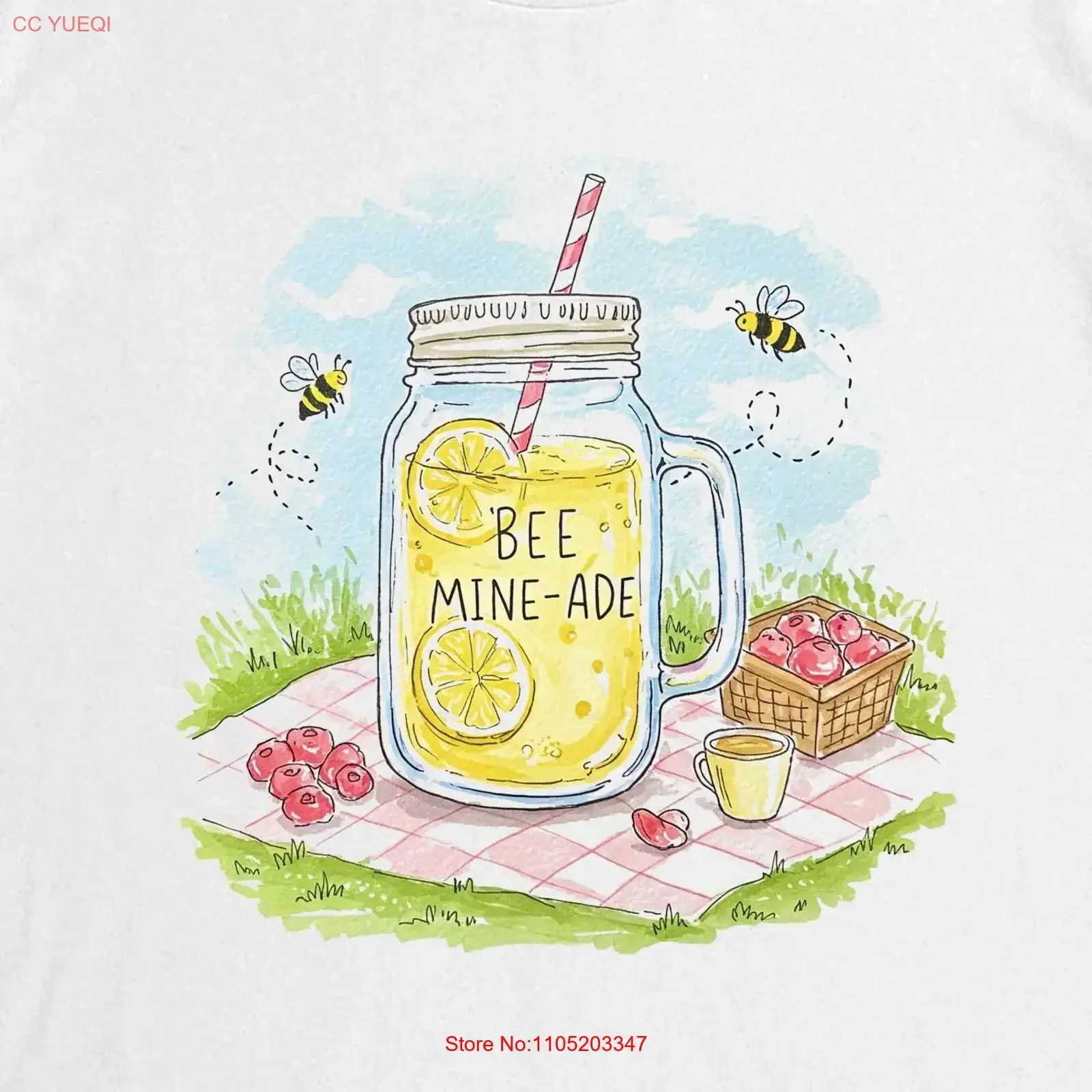 تي شيرت على شكل عصير الليمون من Bee Kind لمربي النحل والبستاني والحمضيات لمحبي الصيف والشاطئ والعسل والليمون والبحر العتيق المغسول #1