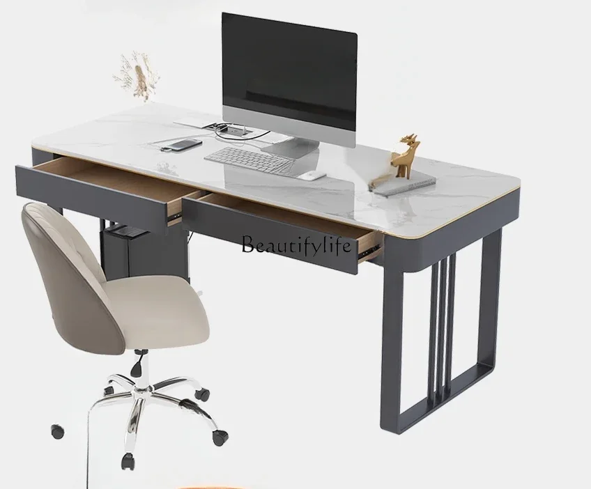 

ls 18With socket glossy slate desk home study office computer desk bedroom children learn minimalist style