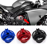 For Yamaha YZF R1 R3 R6 R7 R1M YZFR1 YZFR3 YZFR6 YZFR7 Motorcycle Accessories CNC Engine Oil Filler Cap Oil Plug Cover YZF-R7 R6