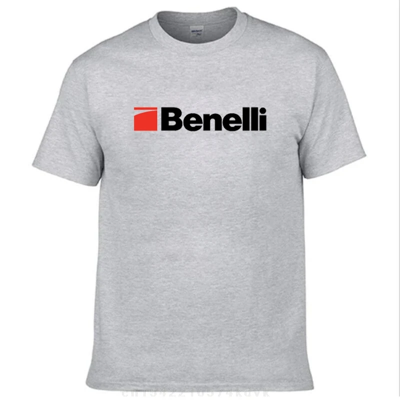 Nuova maglietta bianca da uomo con Logo Benelli