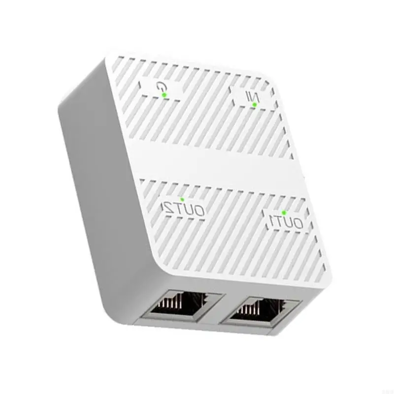 Hoge snelheden gigabit ethernet splitter -adapter voor computernetwerken 1 tot 2 manier 83ce