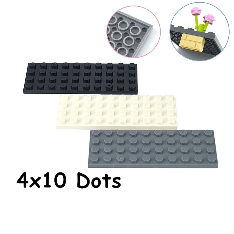 Figuras finas, tamaño de ladrillos 4*10 puntos, pieza clásica creativa educativa, juego a granel DIY, bloques de construcción 4x10 puntos compatibles con 3030