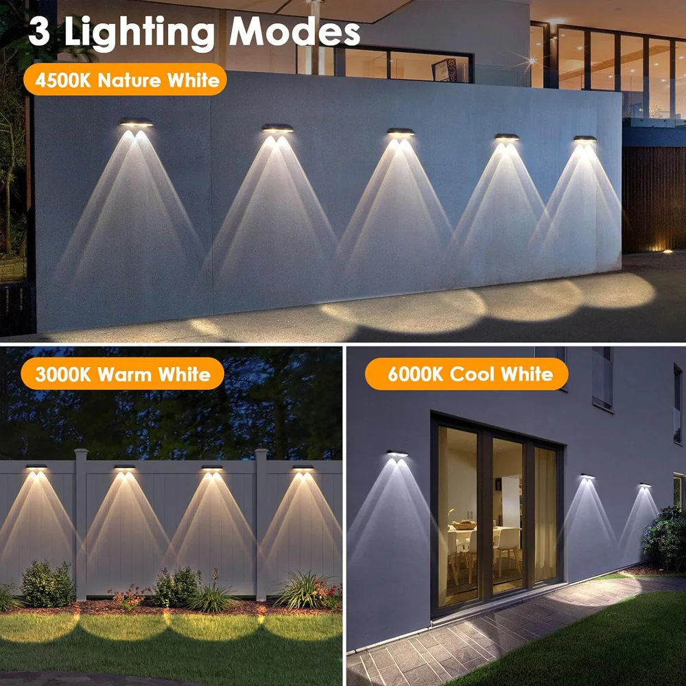 Nice Solar Lamp Path Deck Wall Stair Light Garden LED Lights Waterproof Outdoor Lighting Solar Lamp For Garden Step Patio Fence