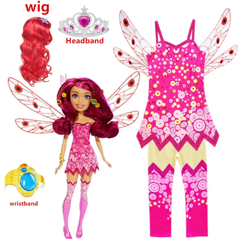 for Girl Halloween Costumes for Kids Girls Mia and Me Clothing Set Mia Cosplay Costume Children Birthday Party Carnival Clothes