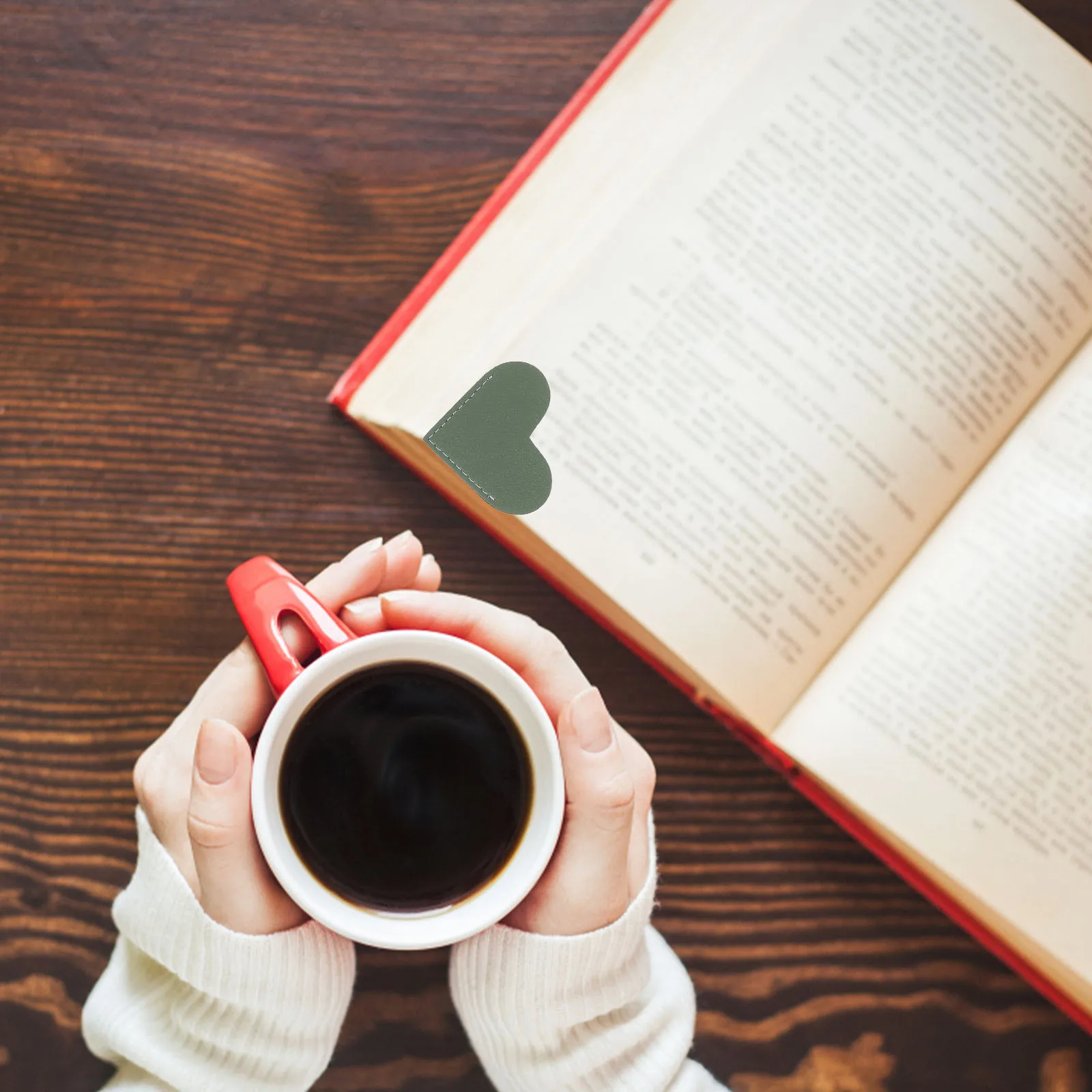 6pcs Heart Bookmarks Mini Handmade Corner Page Markers Portable Lightweight Gift For Family Friends Lovers