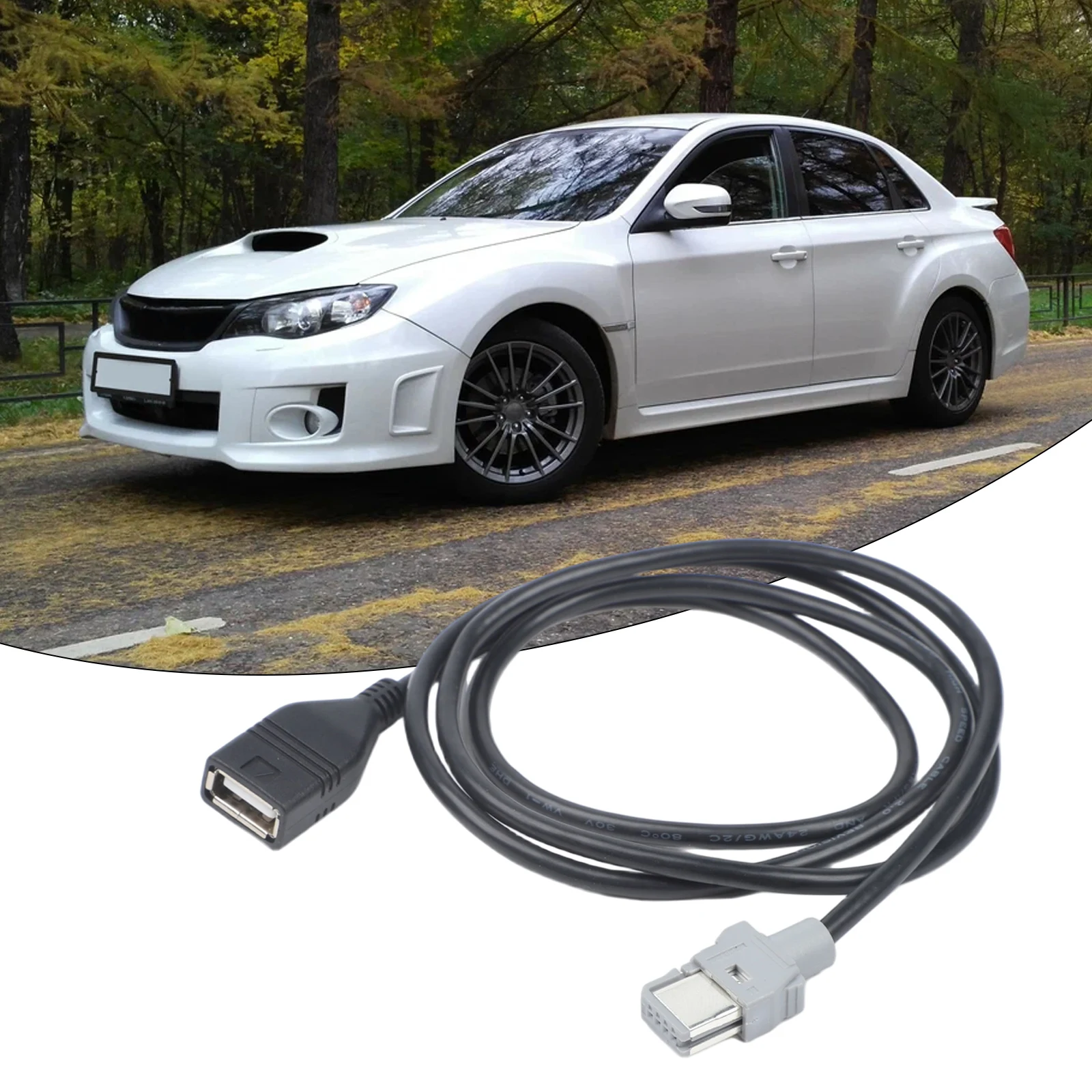 Head Unit USB Cable 4-Pin USB Cable 4-pin Connector Wear-resistant Non-deformable For Alpine CD Player Adapter Cable