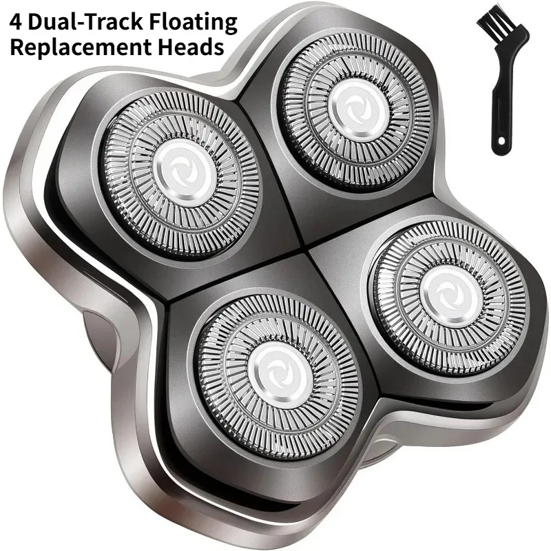 Floating Replacement Heads 4 Dual-Track  for Skull Pitbull/Butterfly Kiss PRO/Palm Shavers
