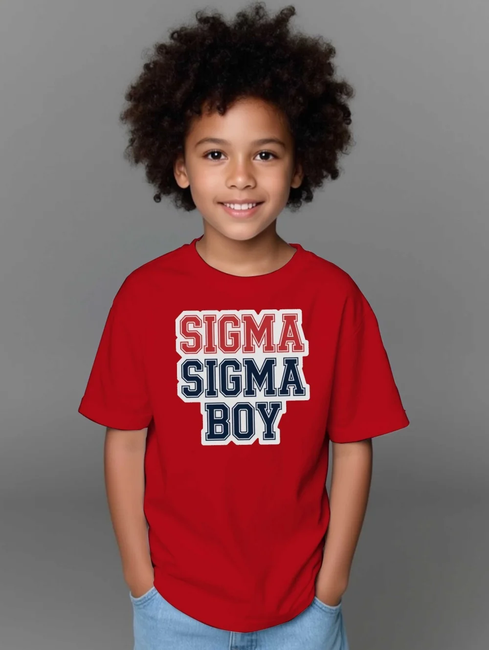 

Sigma Children's Clothing Boy 3D Print Summer Comfort Round Neck Short Sleeved T-Shirts Boys Girls Fashion T-Shirts for Children