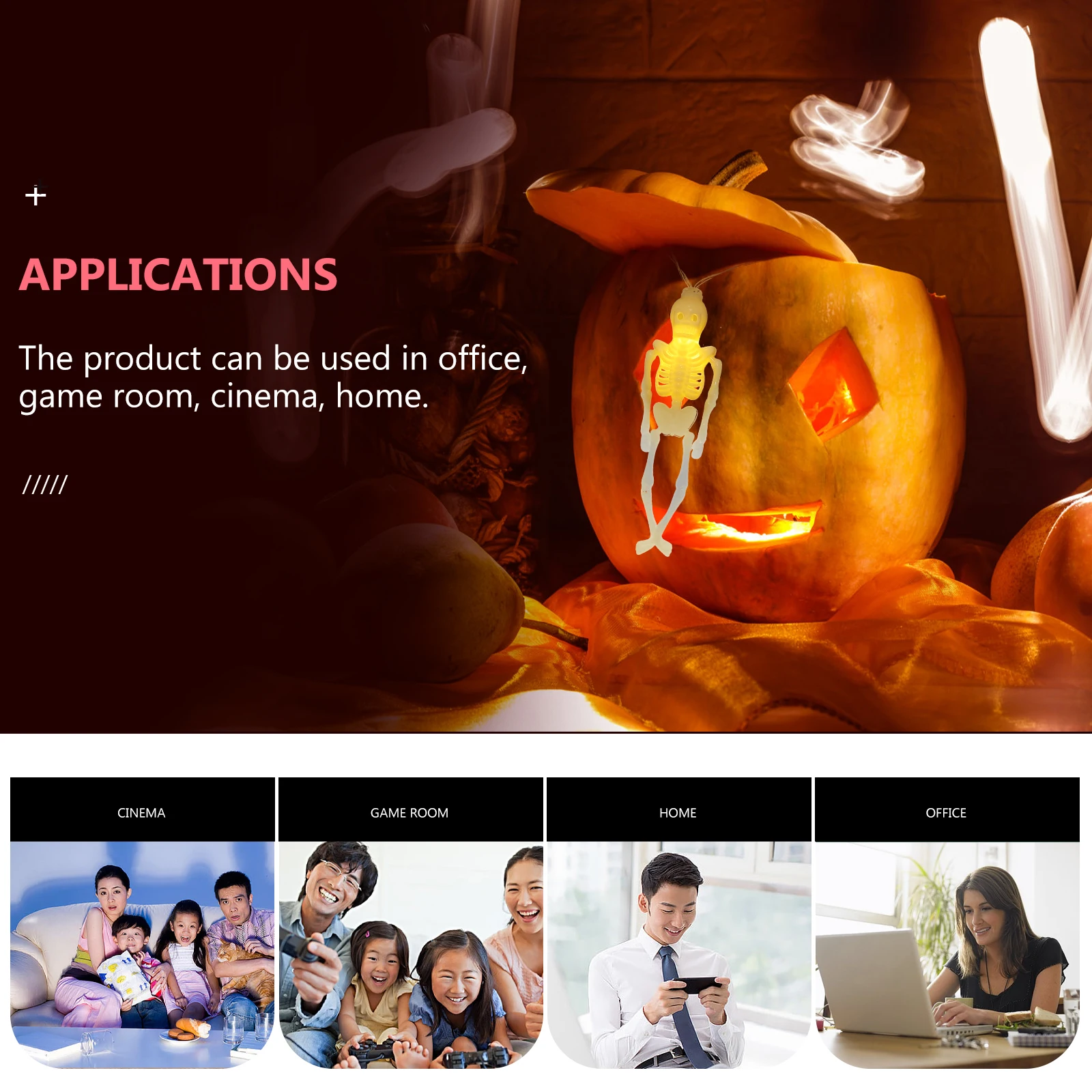 

Lamp String Halloween Theme Decorations Plastic Bulb Outdoor LED Party Lights Festive Atmosphere Home Bar KTV Shop Mall