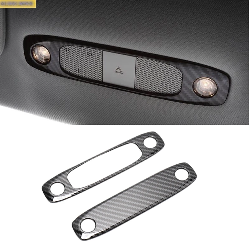 

Rear seat Reading Light Cover decoration strips Interior roof Lamp Frames car Accessories For tesla model 3 Y 2019 and 2022