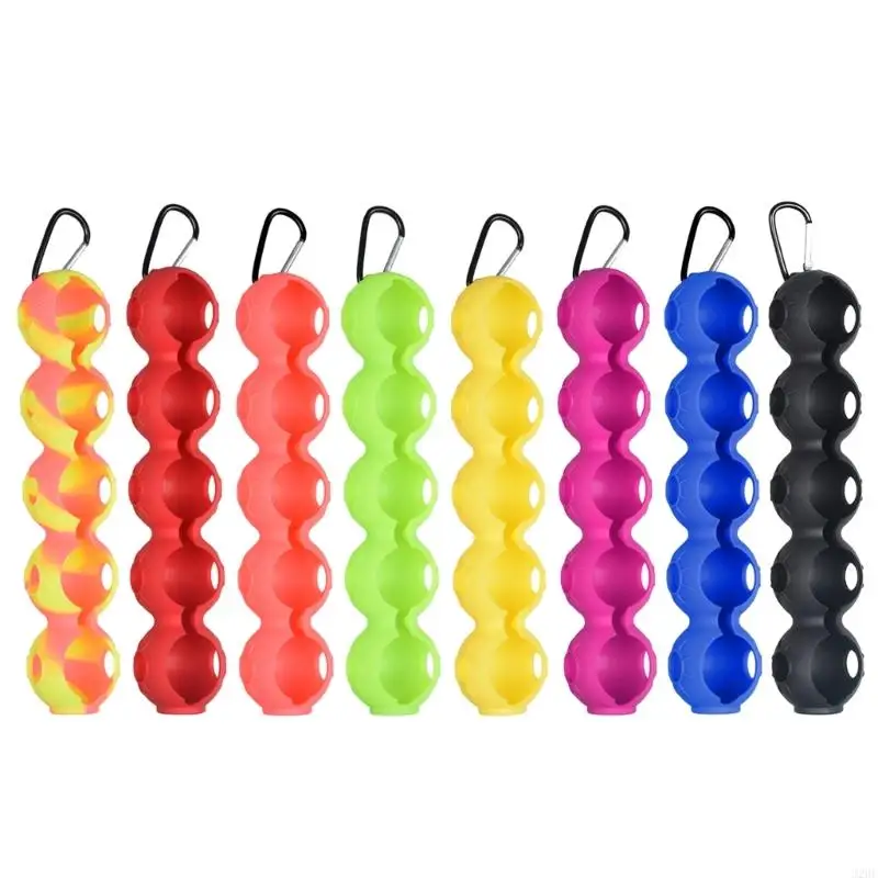 

J2HE Silicone Golf Ball Protective Cover Golf Ball-Carrier Pouches Golf Ball Holder