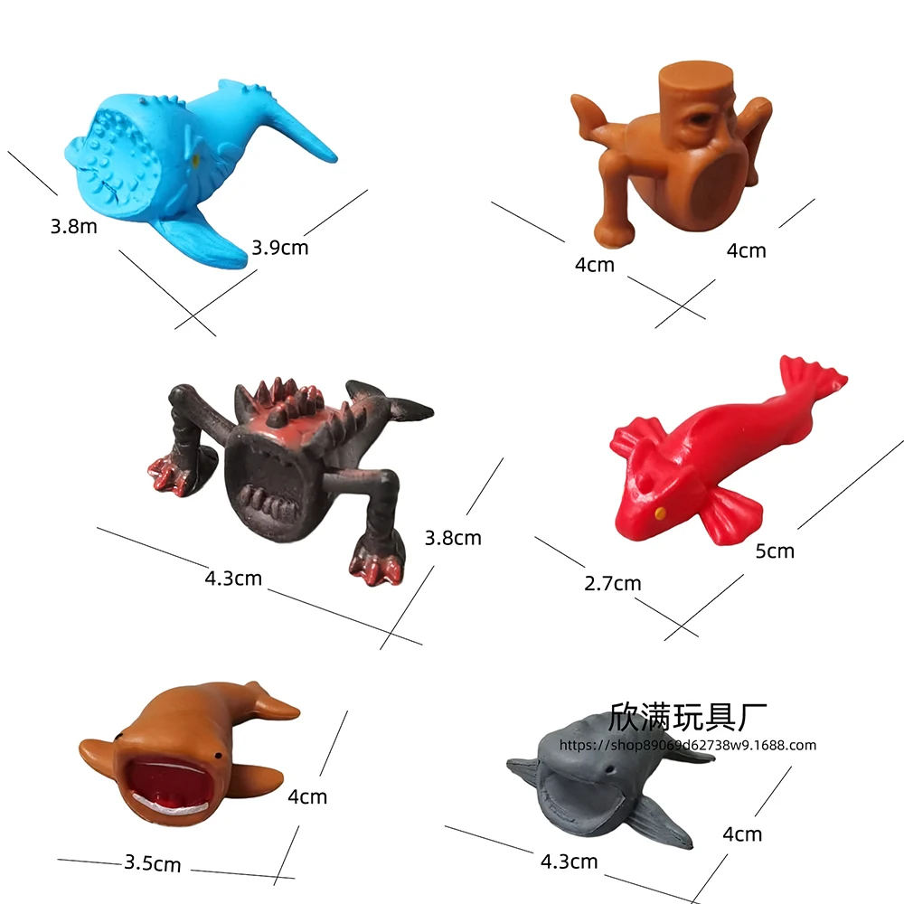 24pcs Subnautica Sea Eater Monster Figure Leviathan Figures Decoration Bloop Gran Maja Model Doll Ornament Toy Halloween Gifts view 4