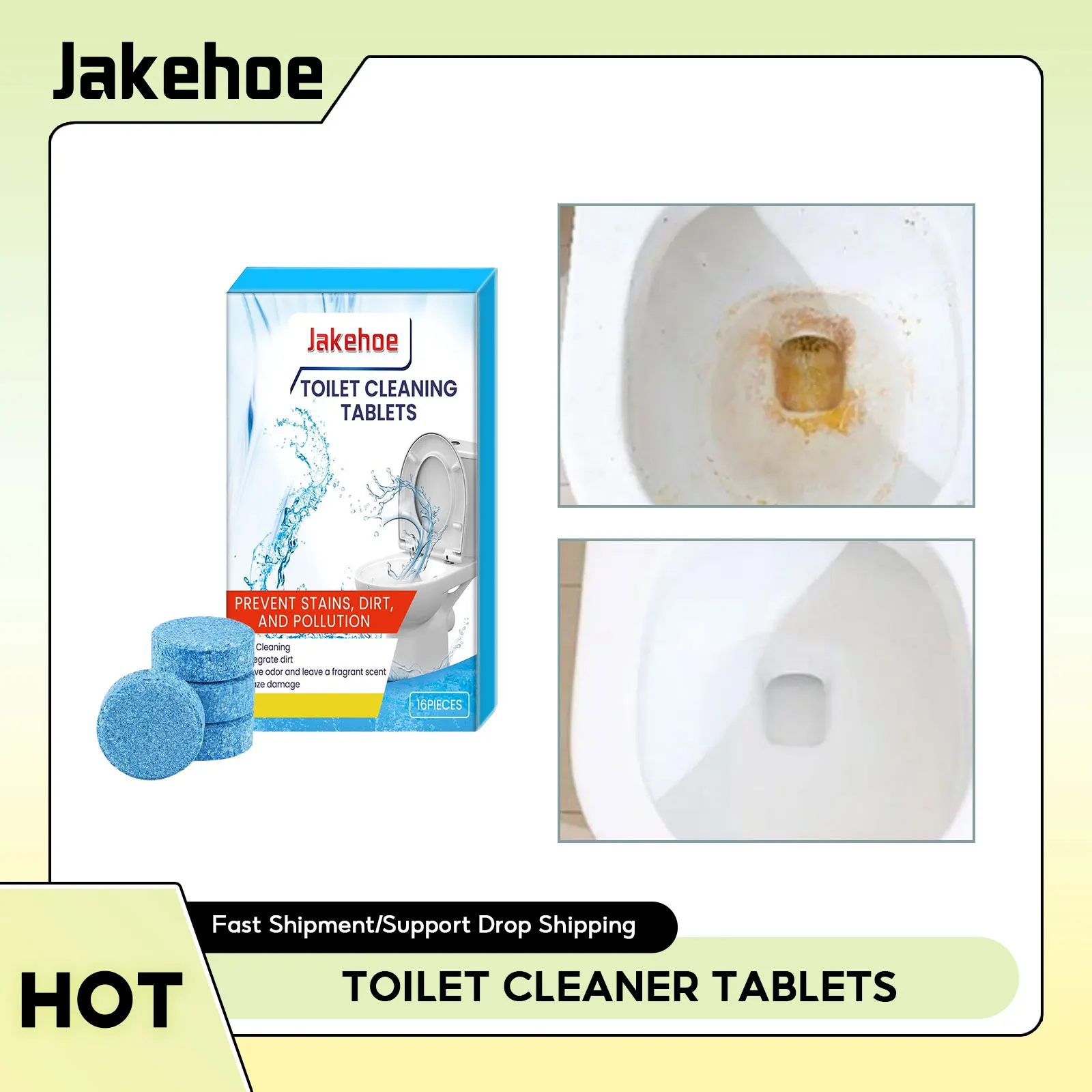 

Toilet Cleaner Tablets Deodorizer Deep Cleaning Washer Yellow Urine Dirt Tank Descaling Lasting Effect Automatic Toilet Cleaner