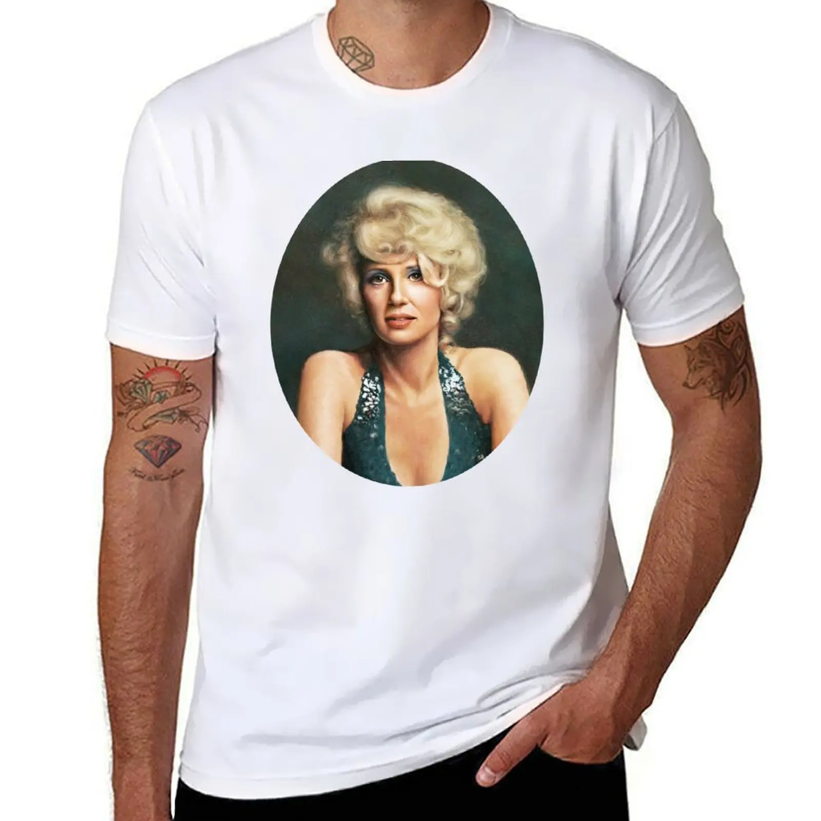 

Tammy Wynette - First Lady of Country Music T-Shirt t shirts cotton 100% black cotton t-shirt plain for man package T-Shirt