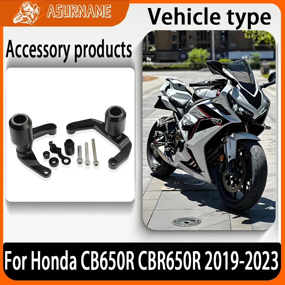 

For Honda CB650R CBR650R Frame Slider Motorcycle Accessories Crash Pad Defense Protector CB CBR R CBR650 650R 650 2019 2022 2023